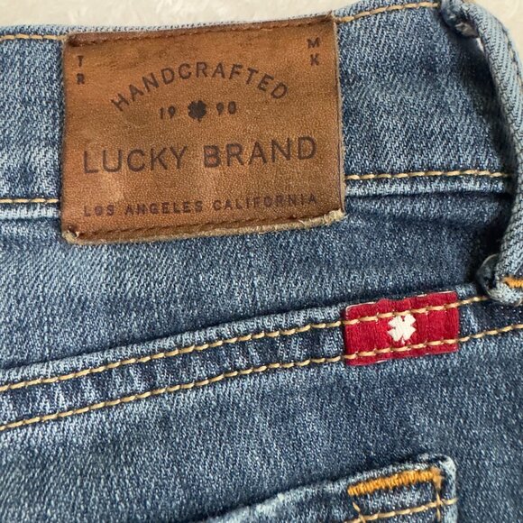 Lucky Brand Womens Handcrafted Medium Wash Straight Leg Jeans Size 6/28R premium - Picture 4 of 15